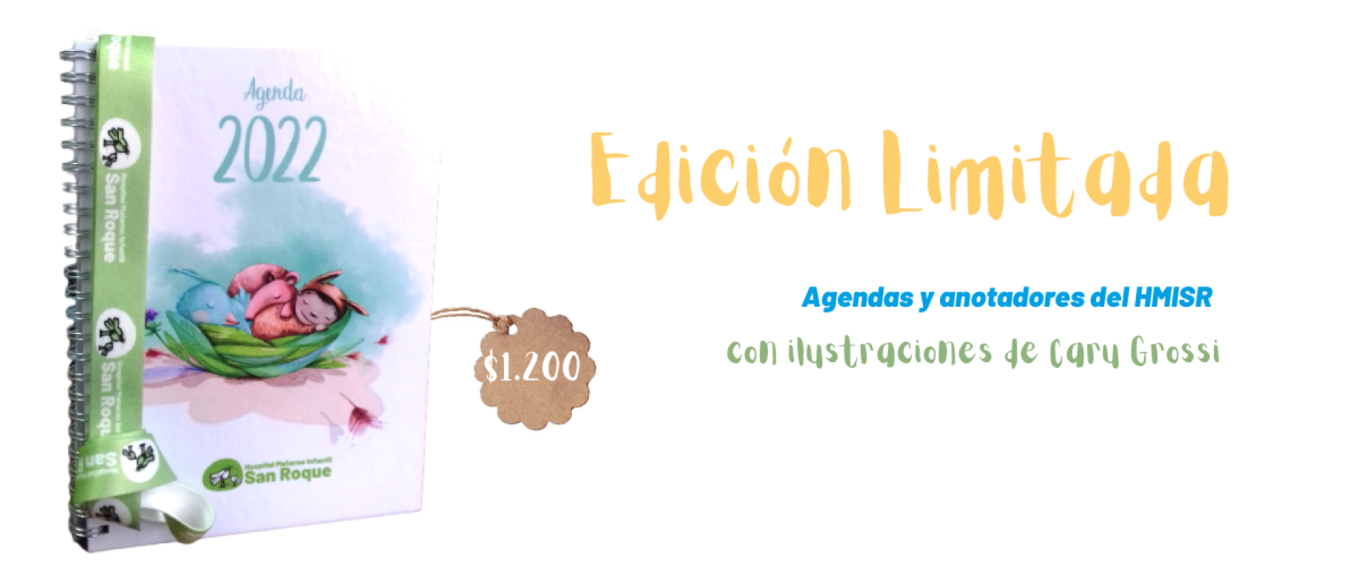 Disponibles: edici&oacute;n limitada de agendas y anotadores del HMISR