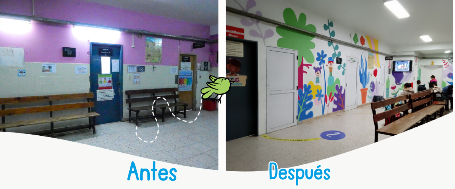 Ambientaci&oacute;n del Hall de la Guardia Central de Pediatr&iacute;a