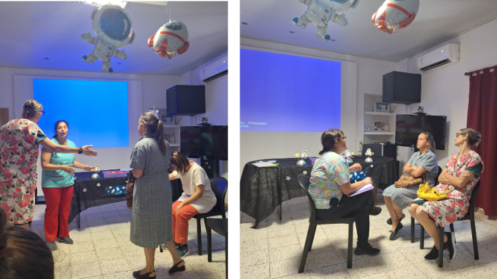 Personal de la Neo, en un rollplaying