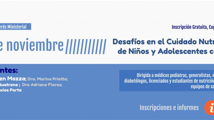 Jornadas Sobre Cuidado Nutricional en Ni&ntilde;os y Adolescentes con DT1